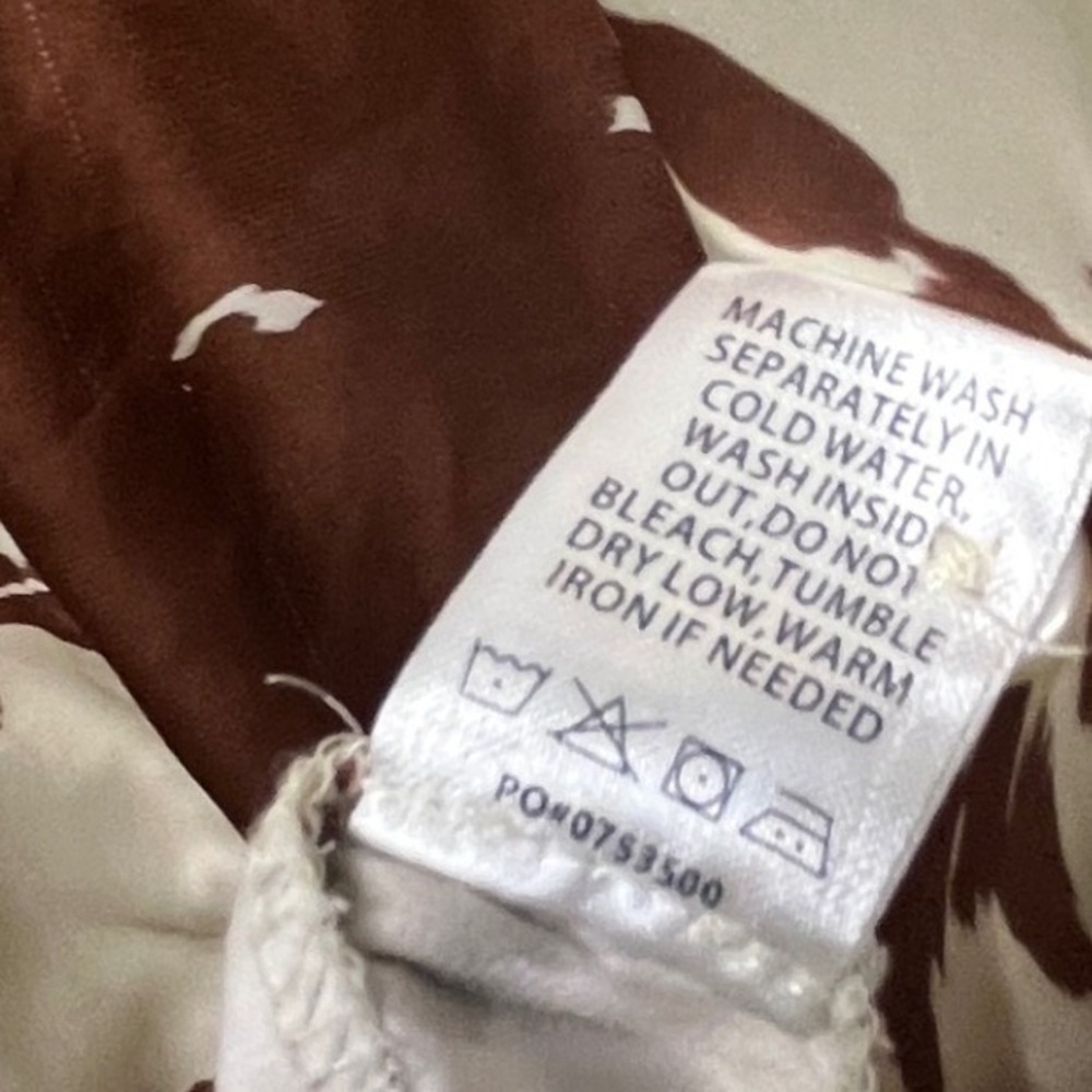 Show Me Your Mumu Overslept PJ Set Brown White Holy Cow Print Satin Cowgirl M - Picture 11 of 14